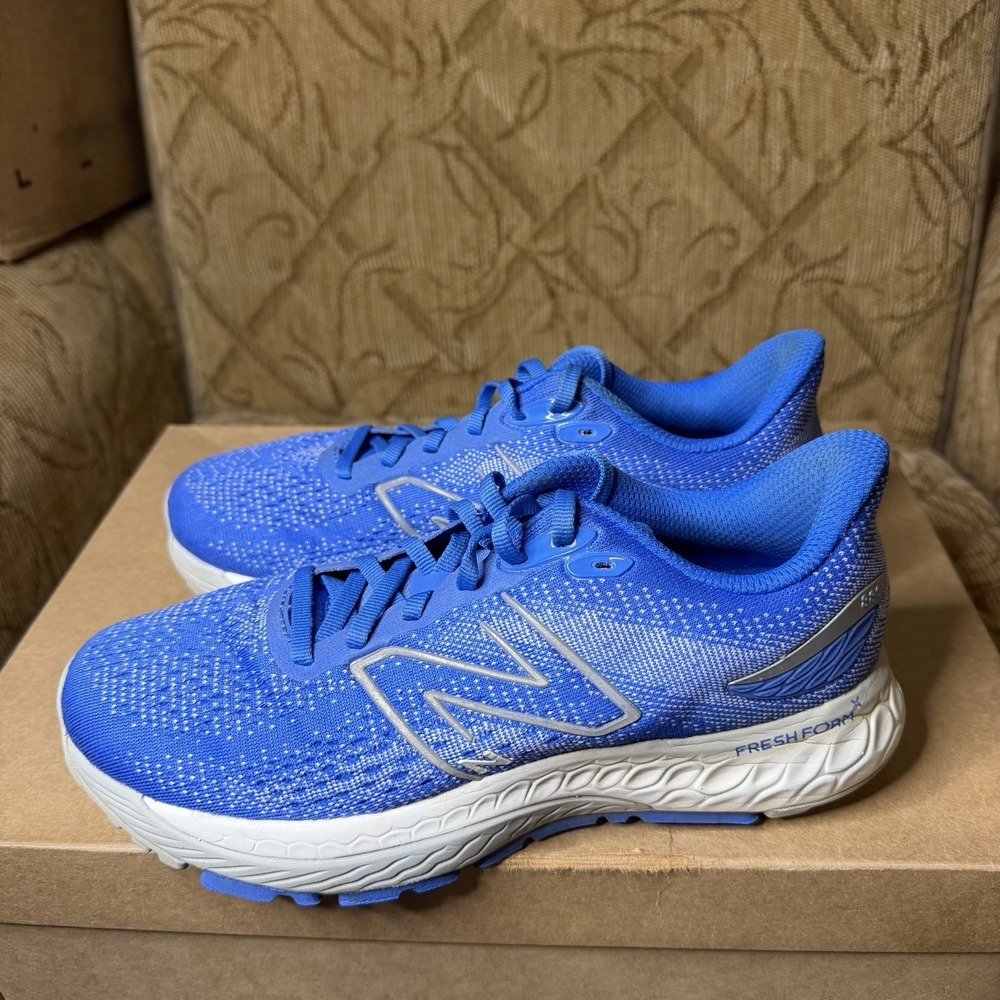 New Balance‎ Women's Fresh Foam 880v12 Blue Gray Sneakers Size 7B [W880H12] Used